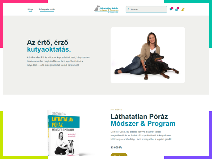 Webáruház-készítés referencia – bolt.lathatatlanporaz.hu webshop fejlesztés